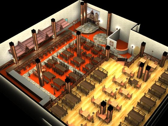 Illustrations: ресторан