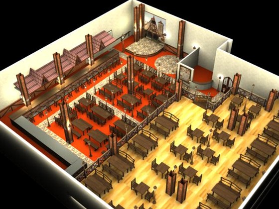 Illustrations: ресторан