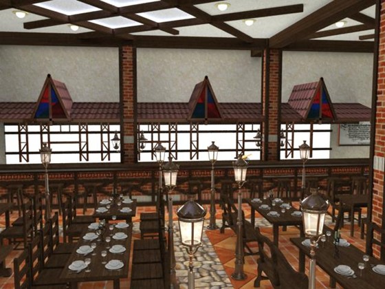 Illustrations: ресторан